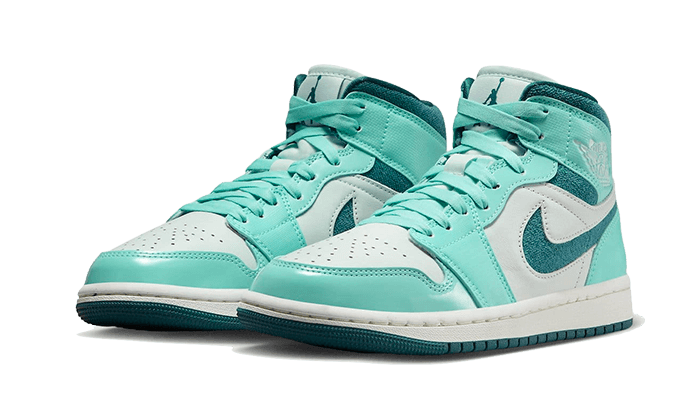 Nike Air Jordan 1 Mid Chenille Bleached Turquoise (Women's)-sneakers-Air Jordan-pikastore.cz
