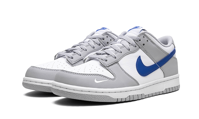 Nike Dunk Low Mini Swoosh Wolf Grey Game Royal (GS)-sneakers-Nike-pikastore.cz