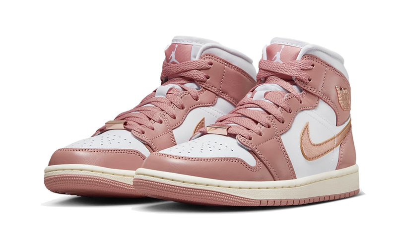 Nike Air Jordan 1 Mid SE Red Stardust (Women's)-sneakers-Air Jordan-pikastore.cz