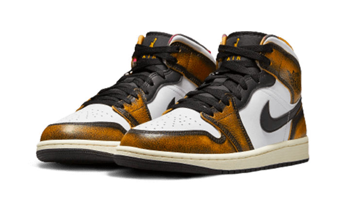 Nike Air Jordan 1 Mid SE Orange Wear Away-sneakers-Air Jordan-pikastore.cz