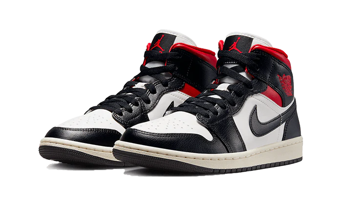 Nike Air Jordan 1 Mid Gym Red Panda (Women's)-sneakers-Air Jordan-pikastore.cz