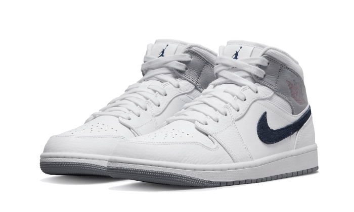 Nike Air Jordan 1 Mid Paris White-sneakers-Air Jordan-pikastore.cz