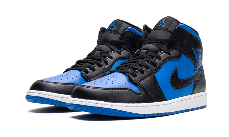 Nike Air Jordan 1 Mid Black Royal Blue-sneakers-Air Jordan-pikastore.cz