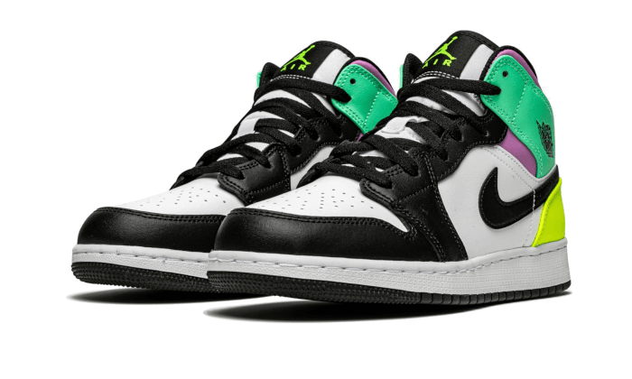 Nike Air Jordan 1 Mid Pastel Black Toe (GS)-sneakers-Air Jordan-pikastore.cz