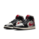 Nike Air Jordan 1 Mid Black College Grey Gym Red (Women's)-sneakers-Air Jordan-pikastore.cz