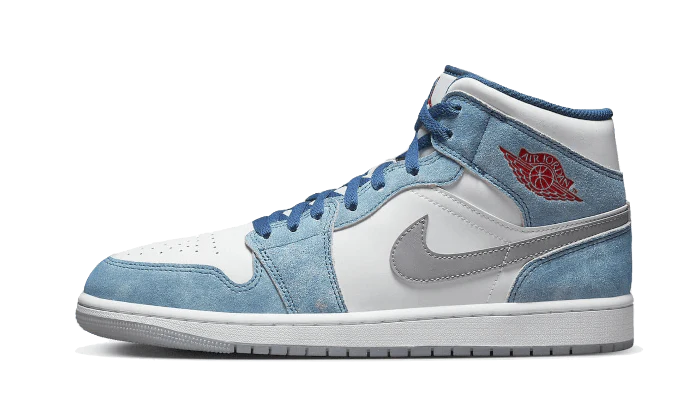 Nike Air Jordan 1 Mid French Blue Fire Red-sneakers-Air Jordan-pikastore.cz