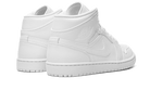 Nike Air Jordan 1 Mid Triple White Tumbled Leather (GS)-sneakers-Air Jordan-pikastore.cz