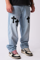 Custom Bleached Cross Jeans-Kalhoty-Custompantsprg-pikastore.cz