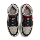Nike Air Jordan 1 Mid Black College Grey Gym Red (Women's)-sneakers-Air Jordan-pikastore.cz