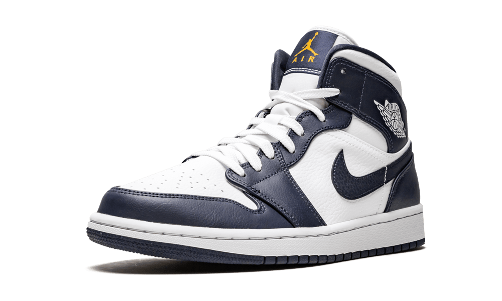 Nike Air Jordan 1 Mid White Metallic Gold Obsidian-sneakers-Air Jordan-pikastore.cz