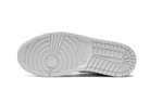 Nike Air Jordan 1 Mid Triple White Tumbled Leather (GS)-sneakers-Air Jordan-pikastore.cz