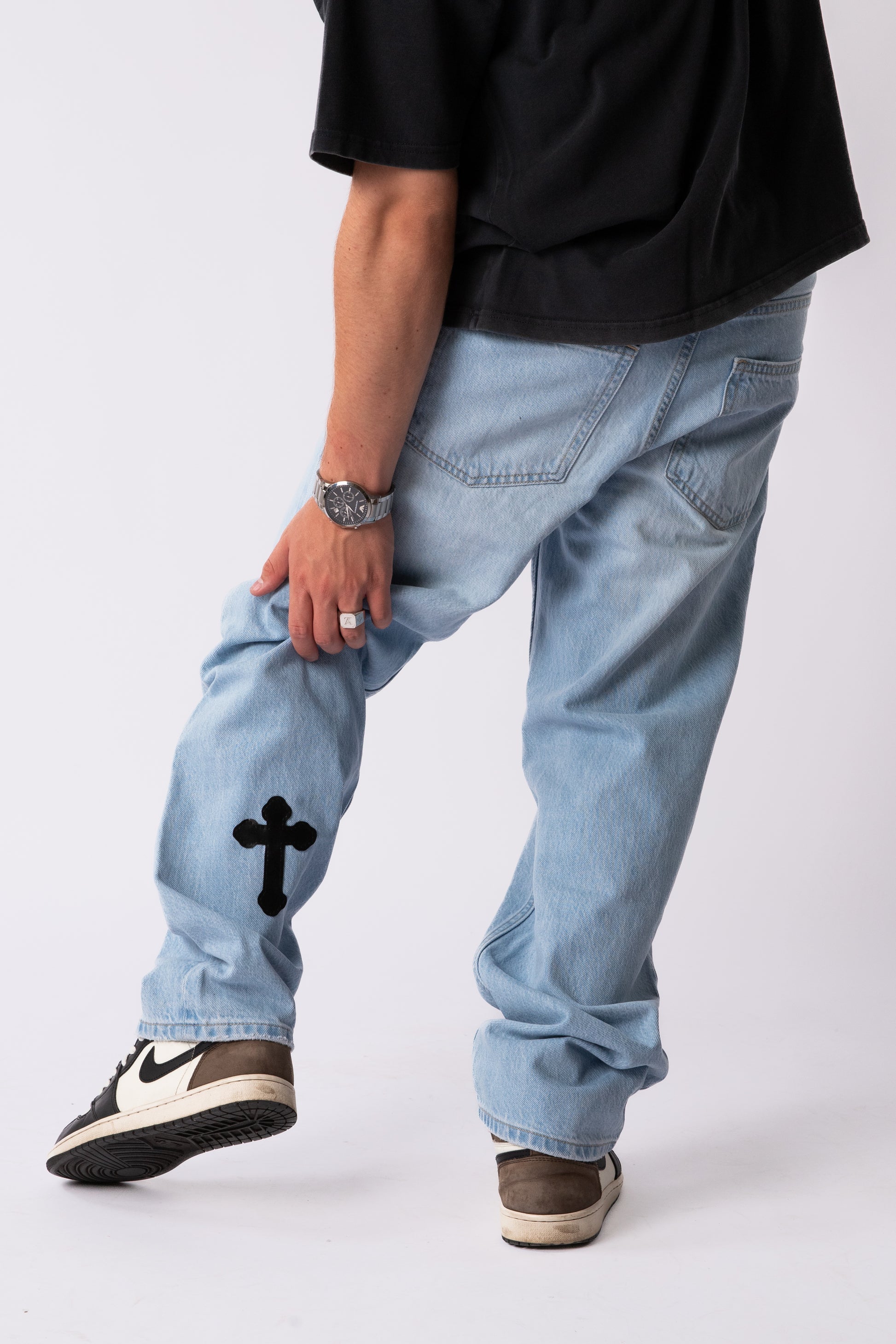 Custom Bleached Cross Jeans-Kalhoty-Custompantsprg-pikastore.cz