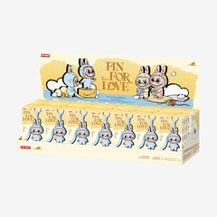Labubu Pop Mart The Monsters Pin for Love Series Vinyl Plush Pendant (AM) Sealed Case (14 Blind Box)