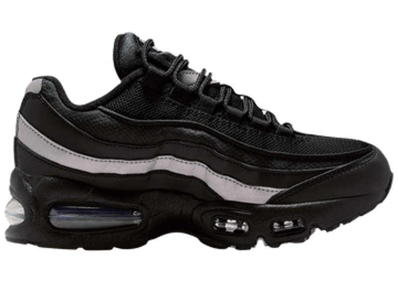 Nike Air Max 95 GS Black Metallic Silver