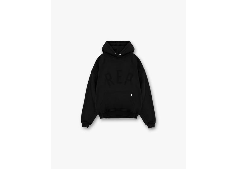 Represent Rep Applique Hoodie Off Black-Represent-pikastore.cz