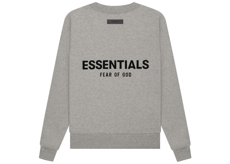 Fear of God Essentials S22 Crewneck Dark Oatmeal-Fear of God-pikastore.cz