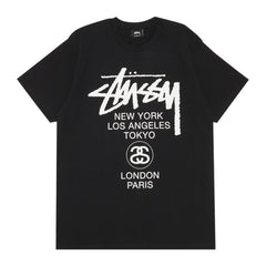 Stussy World Tour Tee Black