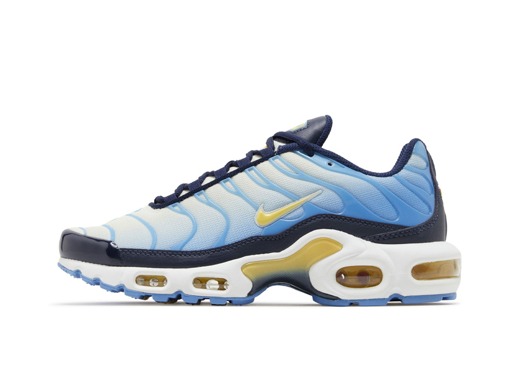 Wmns Air Max Plus University Blue Topaz Gold