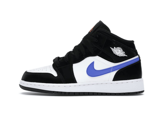 Nike Jordan 1 Mid Black Racer Blue White (GS)