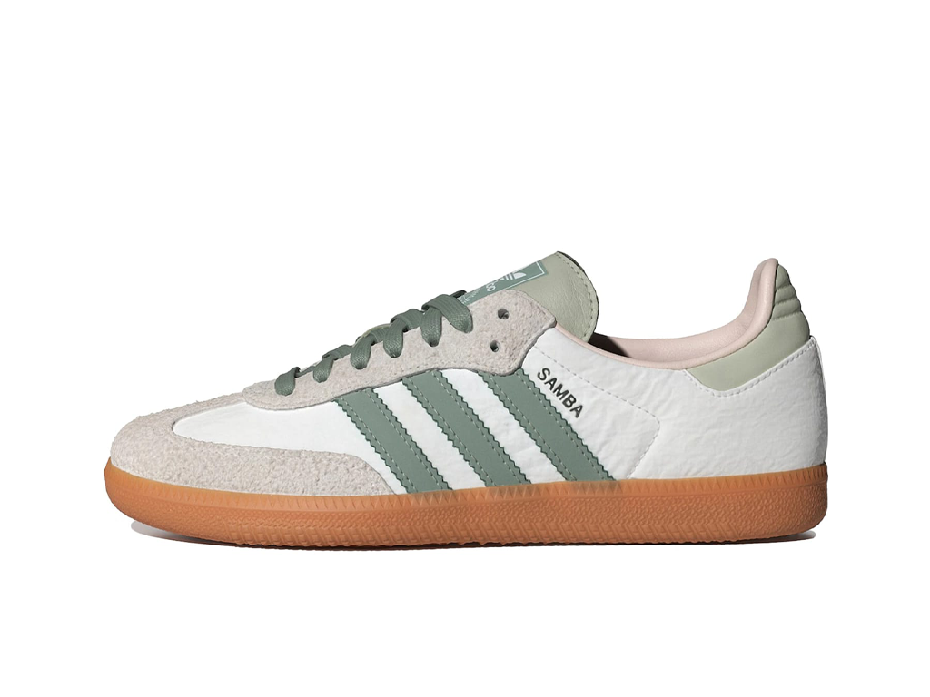 Adidas Samba OG Silver Green Putty Mauve (Women's)