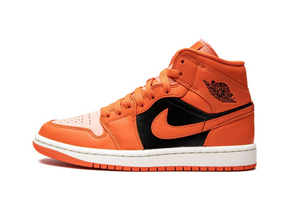 Nike Jordan 1 Mid SE Rush Orange Crimson Bliss (Women's)