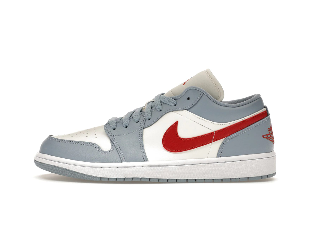 Nike Jordan 1 Low Blue Whisper Dune Red (Women's)