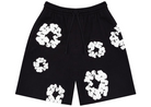 Denim Tears The Cotton Wreath Shorts Black-Denim Tears-pikastore.cz