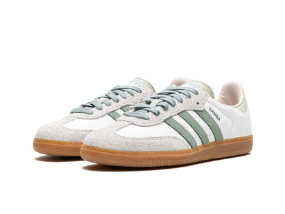 Adidas Samba OG Silver Green Putty Mauve (Women's)