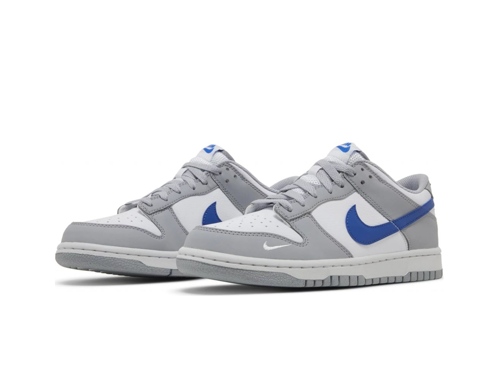 Nike Dunk Low Mini Swoosh Wolf Gray Game Royal (GS)