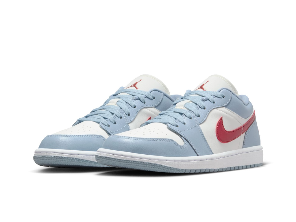 Nike Jordan 1 Low Blue Whisper Dune Red (Women's)