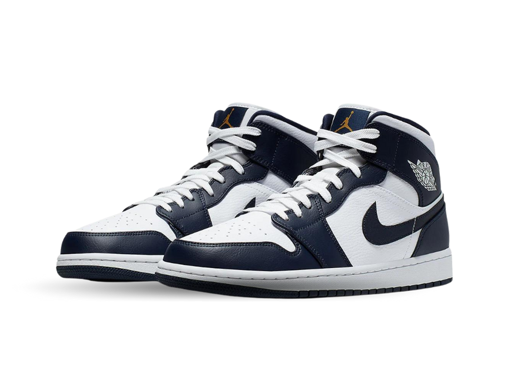 Nike Jordan 1 Mid White Metallic Gold Obsidian-sneakers-Air Jordan-pikastore.cz