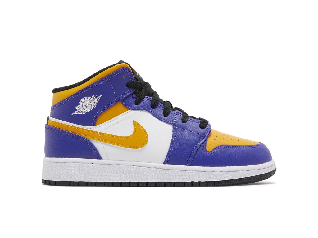 Nike Jordan 1 Mid Lakers (2022)-sneakers-Air Jordan-pikastore.cz