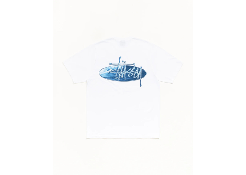 Stussy Wave Oval Tee white