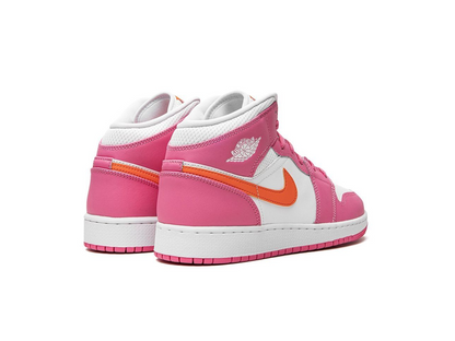 Nike Jordan 1 Mid Pinksicle Safety Orange (GS)