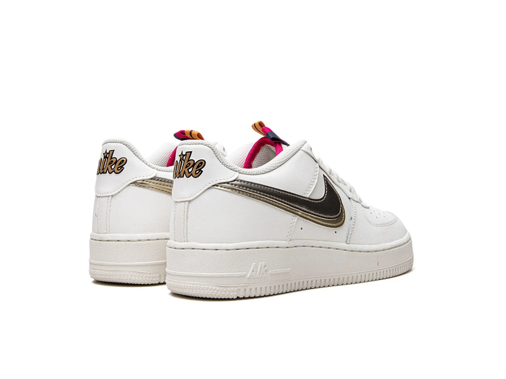 Nike Air Force 1 LV8 Double Swoosh Silver Gold (GS)