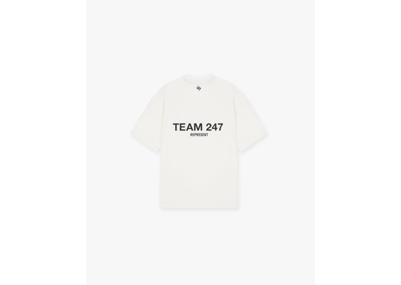 Represent Team 247 Oversized T-Shirt Flat White-Represent-pikastore.cz