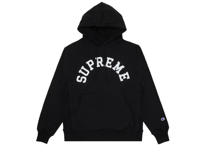 Supreme Champion Hooded Sweatshirt (SS25) Black-Supreme-pikastore.cz