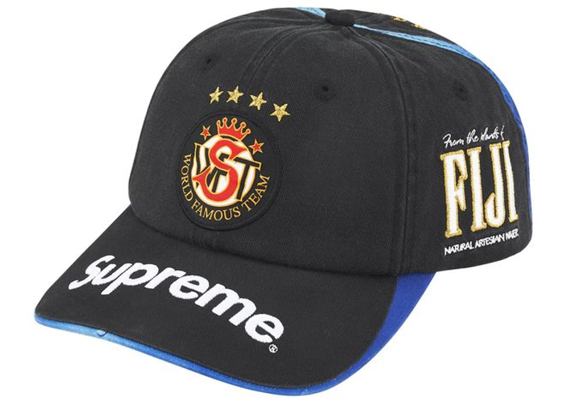 Supreme x Fiji 6-Panel Black