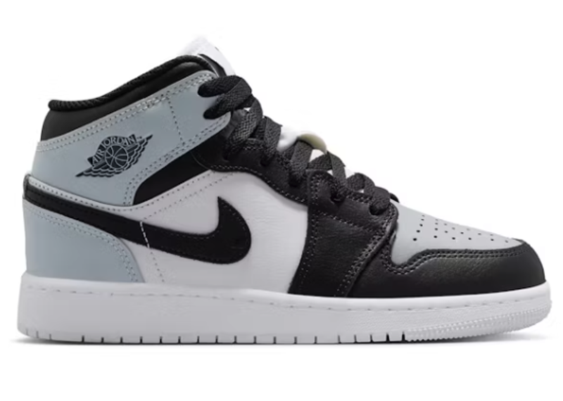 Jordan 1 Mid Black Aura Squadron Blue (GS)-Nike-pikastore.cz