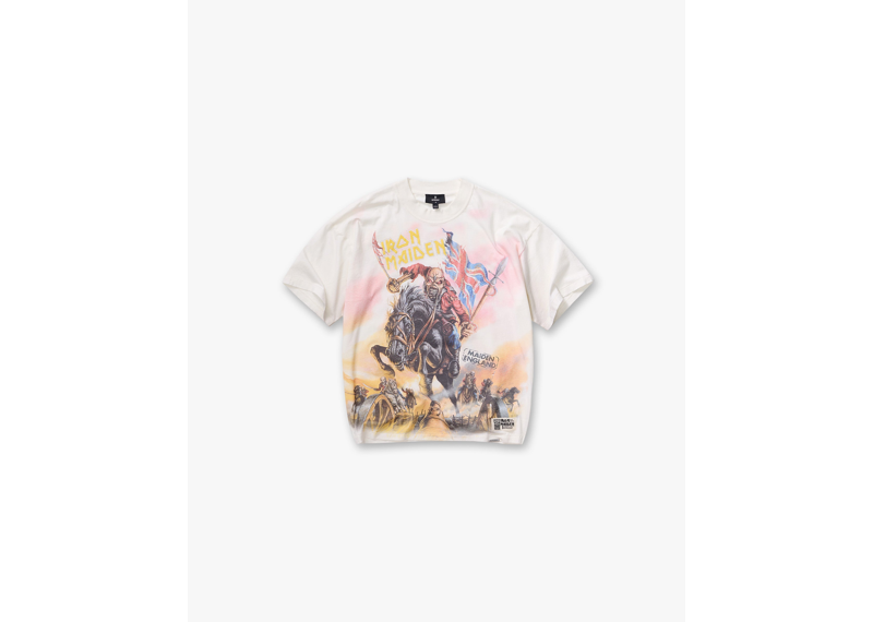 Represent X Iron Maiden Steed T-Shirt Flat White-Represent-pikastore.cz
