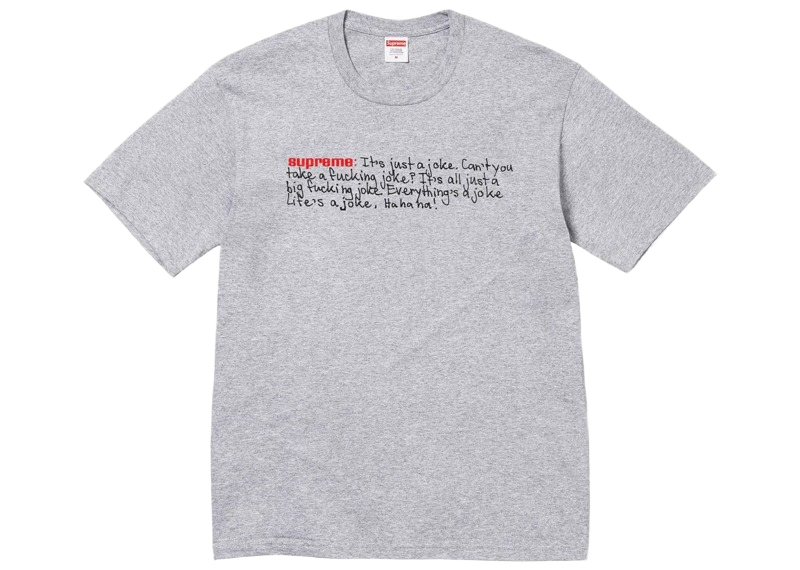 Supreme Joke Tee Heather Grey-Supreme-pikastore.cz