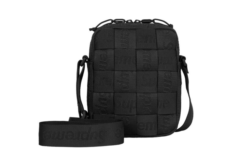 Supreme Woven Shoulder Bag S24 Black-Supreme-pikastore.cz