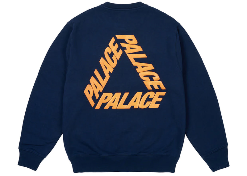 Palace P3 Glitter Crew Navy-Palace-pikastore.cz