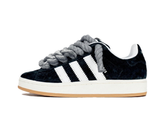 Adidas Campus 00s Black Rope Laces Grey