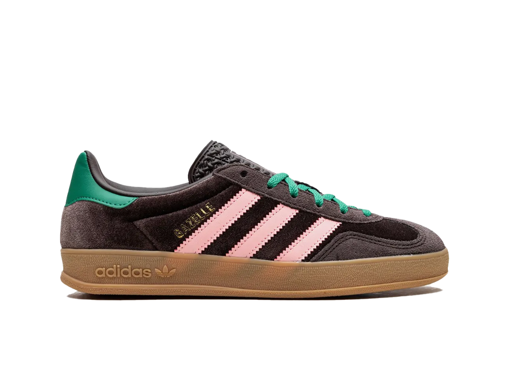 Adidas Gazelle Indoor Dark Brown Glow Pink – sneakersy – zdjęcie 3 z 5