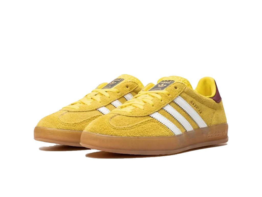 Adidas Wmns Gazelle Indoor Bright Yellow Burgundy-Adidas-pikastore.cz