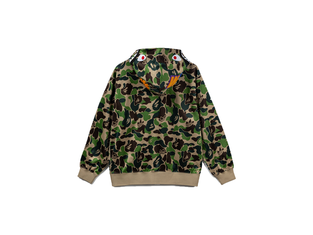 Adidas x BAPE Relaxed Fit Track Camo Shark Full Zip Hoodie Green-Adidas-pikastore.cz
