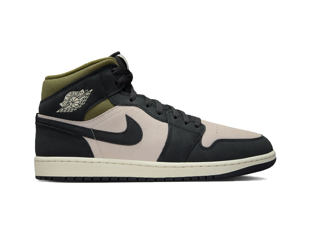 Air Jordan 1 Mid Off Noir Medium Olive – Sneaker – Foto 3 von 5