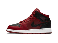 Nike Air Jordan 1 Retro Mid GS Team Red Black