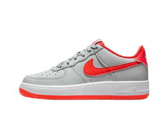 Nike Air Force 1 GS Light Smoke Bright Crimson